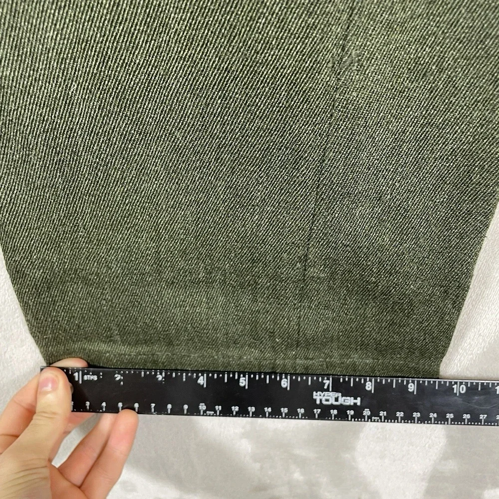 True Vtg 50s Whipcord Pants Mens 32x32 Worsted Wool Allen Mfg Repaired Flowy